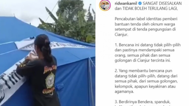 Oknum Ormas yang Diduga Copot Label Gereja Tenda Pengungsian Cianjur Diamankan Kepolisian