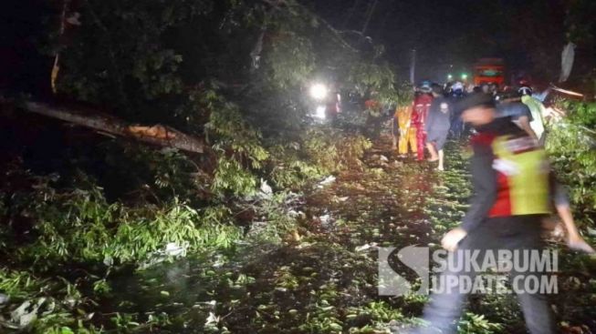 Material Tanah Longsor Tutup Akses Jalan, Arus Kendaraan Sukabumi-Bogor Diberlakukan Satu Arah