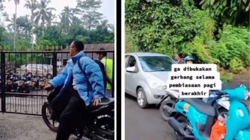 Viral, Murid Tutup Gerbang Saat Guru Telat Datang Ke Sekolah