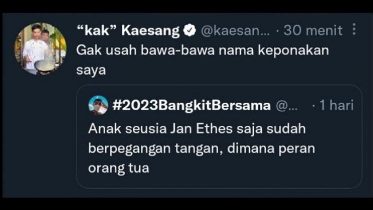 Cuitan Kaesang Pangarep [Istimewa]