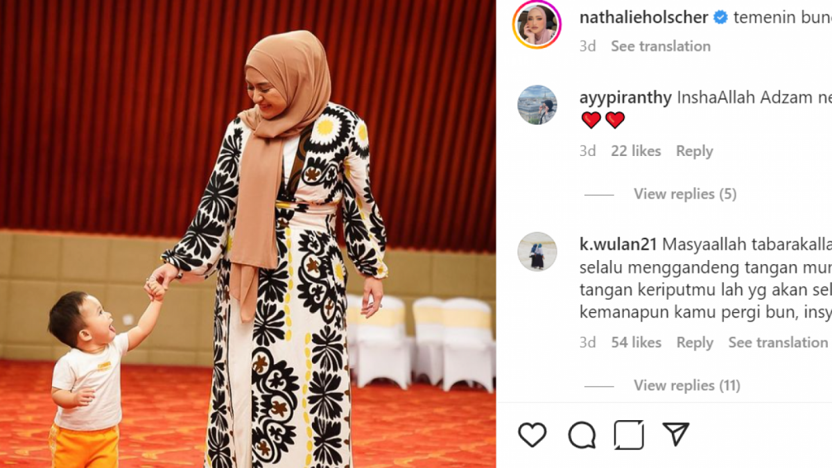 Nathalie Holscher dan Adzam [instagram]