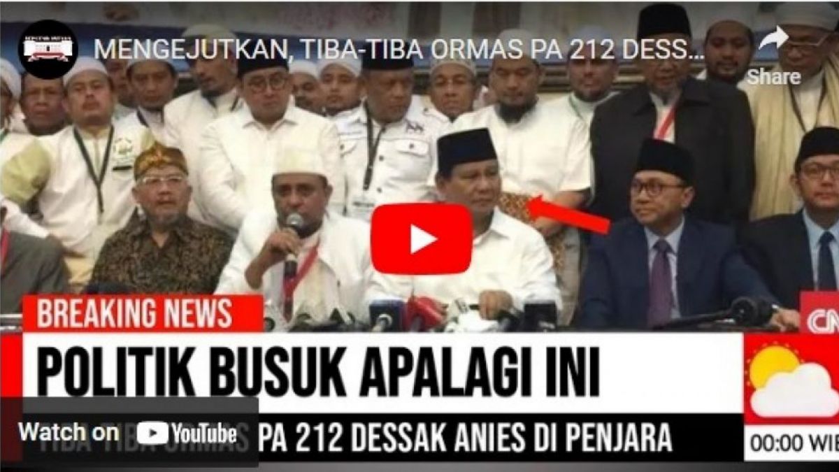 CEK FAKTA: PA 212 desak Anies dipenjara? [Istimewa]