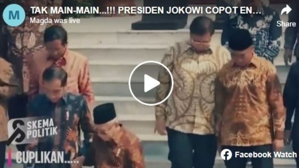 Hoaks Enam Menteri Dicopot Jokowi Demi Bersihkan Pengkhianat [Suara.com]