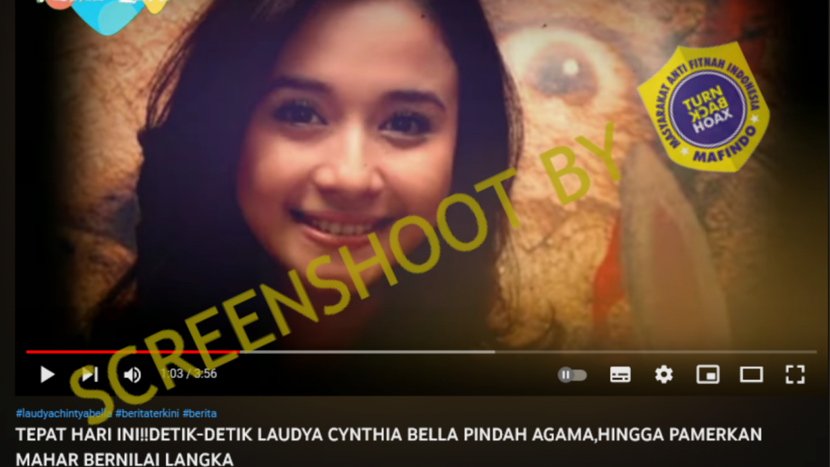 CEK FAKTA: Detik-detik Laudya Cynthia Bella Pindah Agama hingga Pamer Mahar Nikah, Benarkah? [turnbackhoax.id]