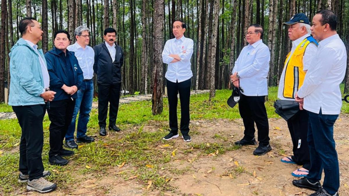 Presiden Jokowi di IKN, Kabupaten Penajam Paser Utara, Kalimantan Timur, pada Jumat (24/02/2023). [Foto: BPMI Setpres/Laily Rachev] [[Foto: BPMI Setpres/Laily Rachev]]