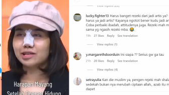 Mayang Harap 'Hidung Baru' Bawa Rezeki, Warganet Singgung Agamanya: Die Muslim?