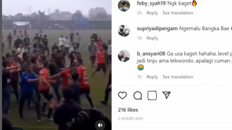 Memalukan! Turnamen Kapolres Bangka Tengah Ricuh, Antar Pemain Dan Suporter Adu Jotos