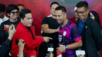 Kaesang Pangarep hingga Raffi Ahmad Antarkan Erick Thohir Calonkan Diri Jadi Ketua Umum PSSI