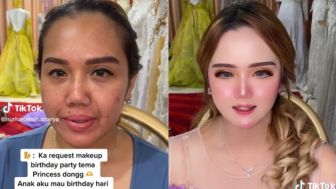 Heboh Emak-emak Minta Dirias Mirip Princess, Hasilnya Bikin Pangling