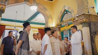 Bobby Nasution dan Edy Rahmayadi Dampingi Prabowo Subianto Kunjungi Istana Maimun Medan