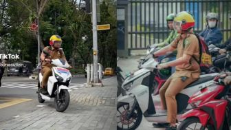 Bobby Nasution Tampil Beda Berangkat Kerja Naik Motor Listrik, Nitizen: Nahyan Gak Dibonceng Pak?