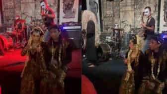 Berani Beda, Pengantin Ini Tampilkan Band Black Metal Hibur Tamu