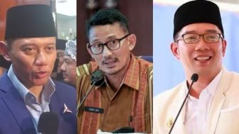 Tiga Cawapres Favorit Berdasarkan Survei Median: Ridwan Kamil, AHY, Sandiaga Uno