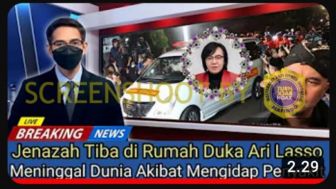 CEK FAKTA: Ari Lasso Meninggal Dunia, Jenazah Tiba di Rumah Duka, Benarkah?