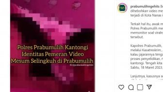 Video Mesum Selingkuh Hello Kitty Bikin Heboh Prabumulih, Diduga Disebar Istri Pemeran Pria Karena Sakit Hati