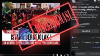 CEK FAKTA: Jokowi Pecat 64 Menteri karena Terlibat Kasus Pencucian Uang, Benarkah?