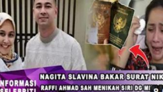 CEK FAKTA: Nagita Slavina Bakar Buku Nikah Gegara Raffi Ahmad Terbukti Nikah Siri dengan Mimi Bayuh, Benarkah?