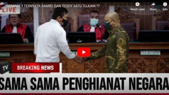 Cek Fakta: Ferdy Sambo Dan Teddy Minahasa Bersekongkol Punya Tujuan Sama, Khianti Polri