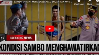Cek Fakta: Ferdy Sambo Mengenaskan di Penjara Karena Depresi, Makin Kurus Tinggal Tulang