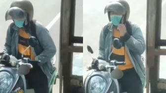 Gawat Bah! Pria Naik Motor Onani Depan Halte Bus di Medan