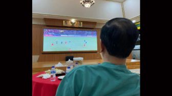 Momen Jokowi Nonton Perjuangan Timnas Indonesia U-22 di Final Sea Games 2023