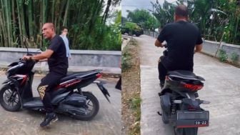 Edy Rahmayadi Naik Motor-Kasih Makan Hewan Kurban, Warganet: Pajak & Plat Motornya Mati