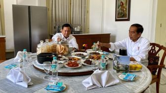 Prabowo Subianto dan Jokowi Makan Siang Bersama di Istana Bogor