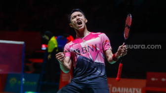 Jonathan Christie Bongkar Resep Kalahkan Raja Bulu Tangkis Kento Momota