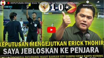 Shin Tae-yong Ngamuk, Erick Thohir Jebloskan Wasit Piala AFF ke Penjara, Benarkah?