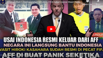 Lisensi Wasit Jepang Dicabut Setelah Erick Thohir Putuskan Indonesia Out dari AFF, Benarkah?