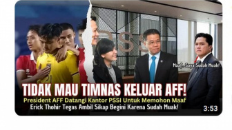 Eric Thohir Muak Walau Presiden AFF Menyembah Minta Maaf ke PSSI Usai Zalimi Timnas Indonesia di Final Piala AFF U-23, Benarkah?