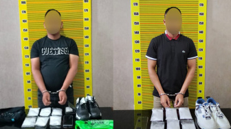Bawa 1 Kg Sabu dalam Sepatu, 2 Pria Ditangkap di Bandara Kualanamu