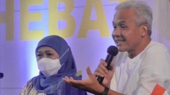 Ganjar Sebut Khofifah Berpeluang Jadi Cawapresnya di Pilpres 2024