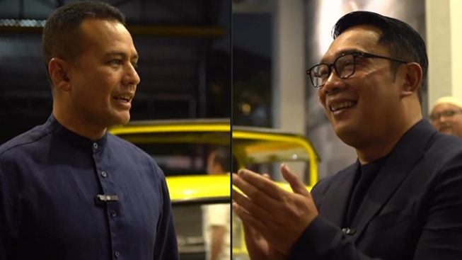 Momen Ijeck dan Ridwan Kamil Saling Berbalas Pantun