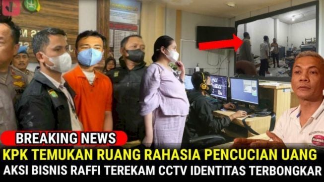 CEK FAKTA: KPK Bongkar Ruang Rahasia Pencucian Uang di Rumah Raffi Ahmad, Ditemukan Uang Miliaran Rupiah, Benarkah?