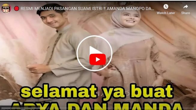 Cek Fakta: Amanda Manopo Dan Arya Saloka Menikah, Banyak Ucapan Saat Jadi Suami Istri