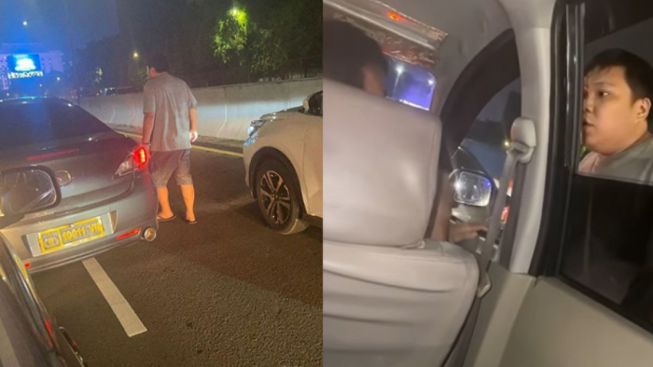 Heboh Aksi Koboi Pengemudi Mobil Pelat Dinas Polri, Menenteng Pistol Hajar Pengendara Lain