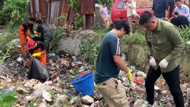 Anak Muda Peduli Lingkungan Bersihkan Sampah Sambil Live di Medsos, Bobby Nasution Langsung OTW ke Lokasi Ikut Bantu