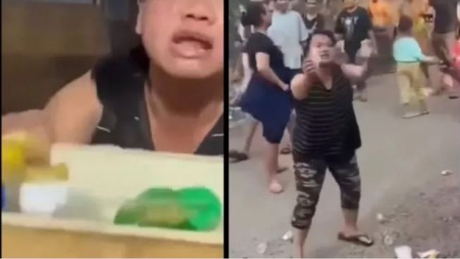 Power Of Emak-Emak Gerebek Pesta Sabu di Eks Lokalisasi Jambi Dipuji: Sikat, Mak!