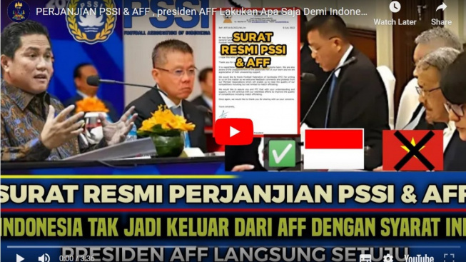 Presiden AFF Datangi Indonesia, Minta Maaf Karena Terbongkar Mafia Wasit?