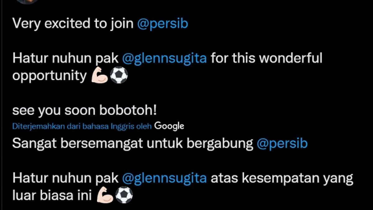 Jadi Pelatih Persib, Luis Milla langsung sapa Bobotoh. [Twitter @Luismillacoach]