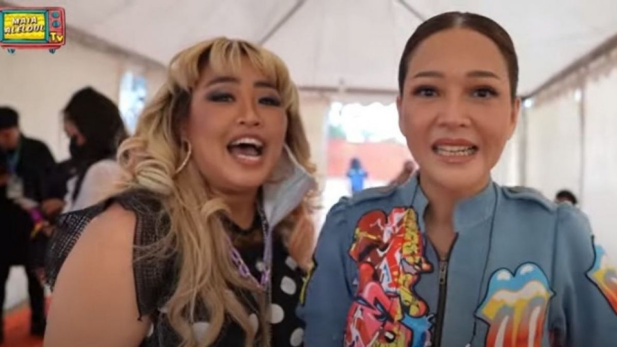 Pinkan Mambo dan Maia Estianty [YouTube/MAIA ALELDUL TV] [YouTube/MAIA ALELDUL TV]