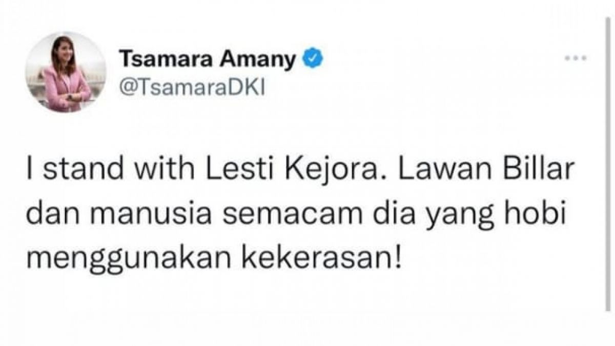 tangkapan layar intagram Tsamara Amany