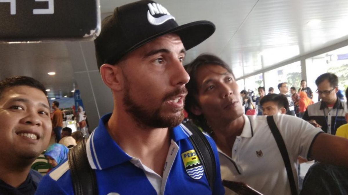 Jonathan Bauman eks striker Persib Bandung. [Suara.com/Aminuddin]