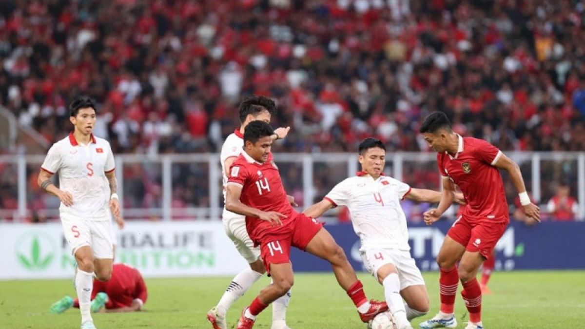 Pertandingan Timnas Indonesia vs Vietnam pada leg pertama babak semifinal Piala AFF 2022 di Stadion Utama Gelora Bung Karno dengan berakhir tanpa gol. [Dok.PSSI]