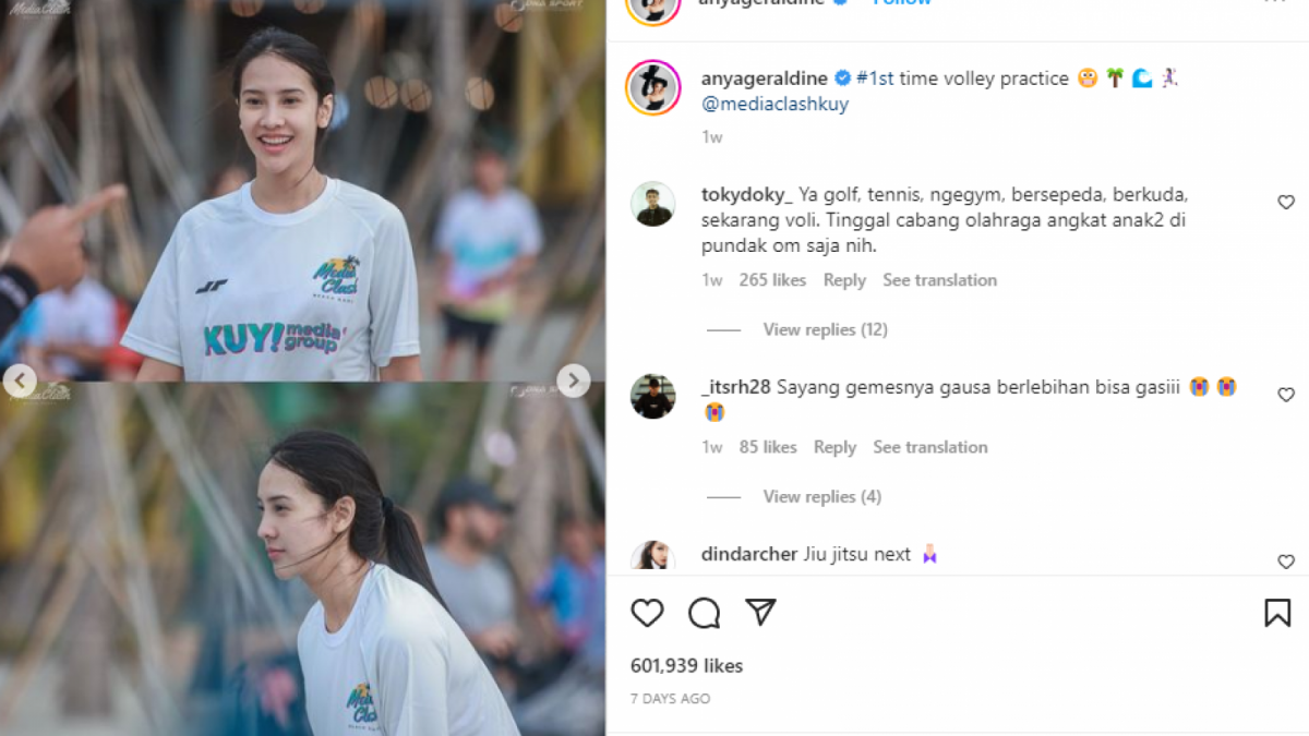 Tangkap layar instagram @anyagerldine [Instagram]