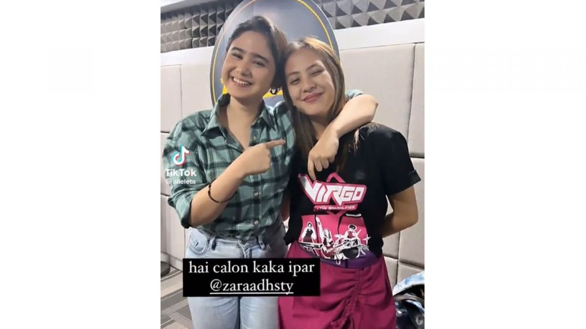 Insta story Tissa menyebut Zara kakak ipar [Tiktok/@alleleta]