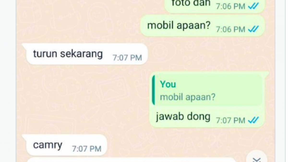 Isi chat Whatsapp diduga Agnes pacar Mario Dandy dan David [Tangkap Layar di Twitter]