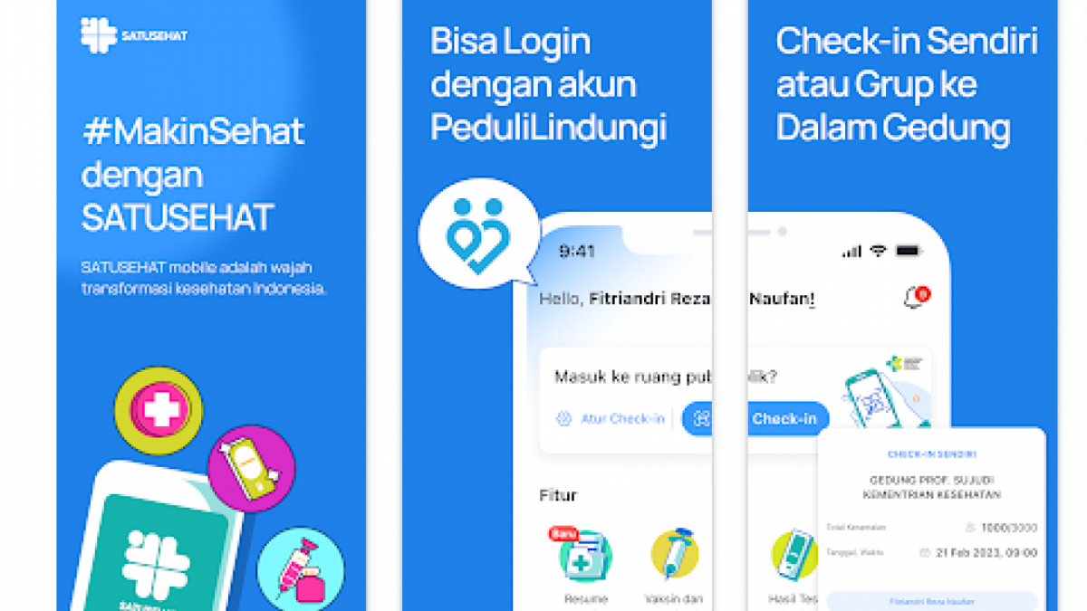 Aplikasi Satu Sehat Pengganti Aplikasi Peduli LIndungi [Tnagkap Layar Play Store]