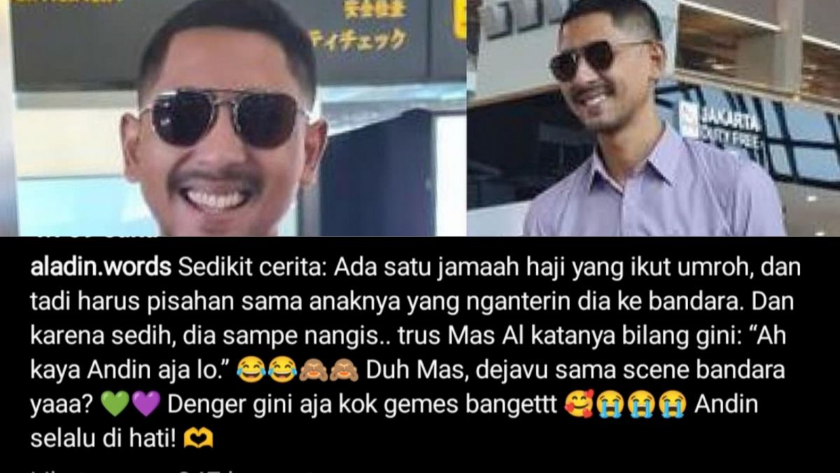 Arya Saloka pemeran Aldebaran dejavu ingat tentang Andin. [Instagram @aladin.words]